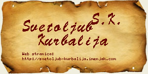 Svetoljub Kurbalija vizit kartica